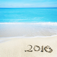 Celebrating 2016 on a tropical beach