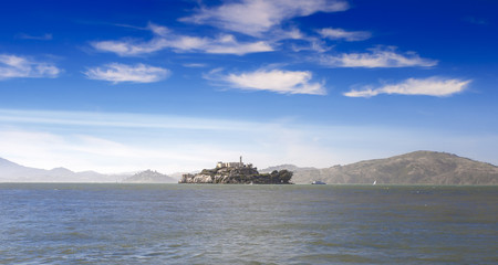 Alkatraz Island and Former United States Penitentiary Prison off