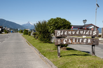Chaiten Town Sign - Chile