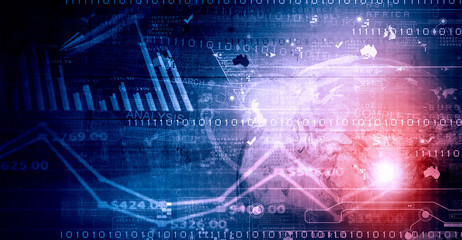 Obraz premium Business digital background