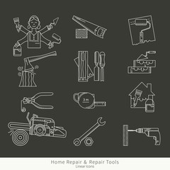 Set of repair tools