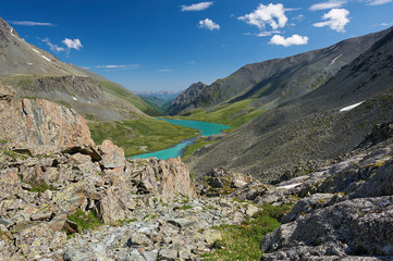 Beautiful summer landscape, Altai mountains Russia.