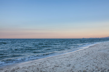 Fototapeta na wymiar sea sand wave beach