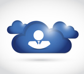 cloud computing business service illustration