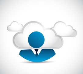cloud computing business service illustration