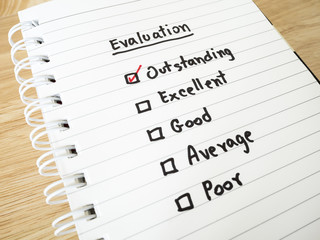 Performance Evaluation check box 2