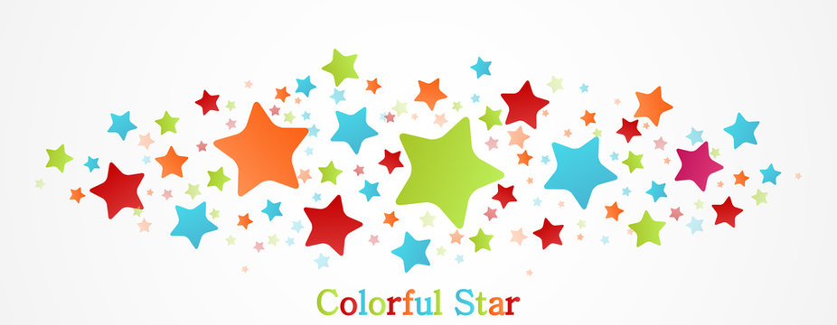 Colorful Stars background