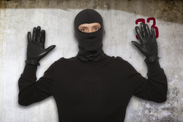 Thief with balaclava