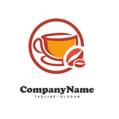 Coffee Tea Cup Cafe  logo icon vector 