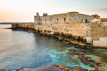 Naklejka premium Old Town of Syracuse, Sicily