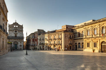 Fototapeta na wymiar Old Town of Syracuse, Sicily