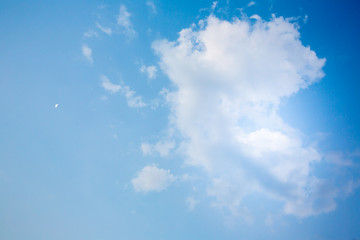 White cloud on the sky background