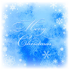 Holiday watercolor background. Merry Christmas
