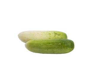 Cucumber on white background