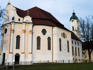 Fototapeta na wymiar Wieskirche in Germany (ドイツ ヴィース教会) 