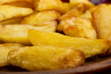 Potatoes fried in lard