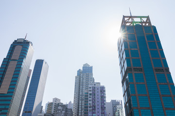 Fototapeta na wymiar Cityscape of Sheung Wan in Hong Kong (香港 上環街並み) 