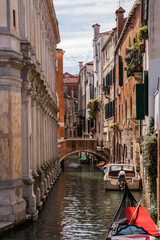 Naklejka na ściany i meble Canale Veneziano, Venezia, Veneto, Italia
