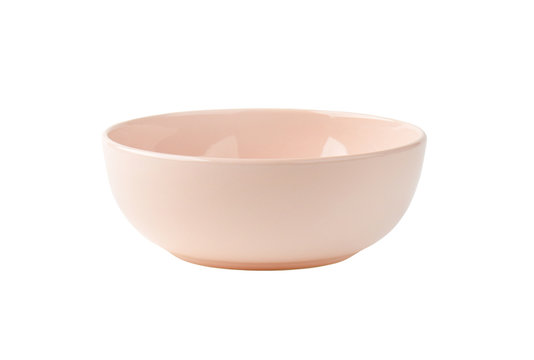 Round pink bowl