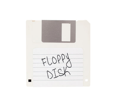 Floppy Disk - Technology from the past, isolated on white