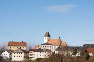 Fototapeta na wymiar Landgemeinde Grünbach bei Freistadt
