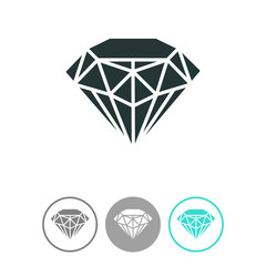 Diamond icon vector.