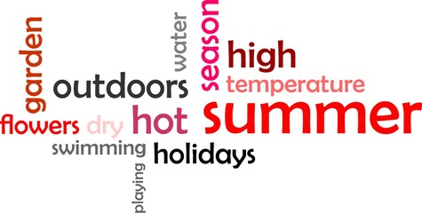 word cloud - summer