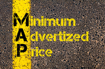 Advertising Business Acronym MAP Minimum Advertized Price