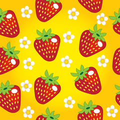 Strawberry seamless pattern