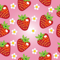 Strawberry seamless pattern