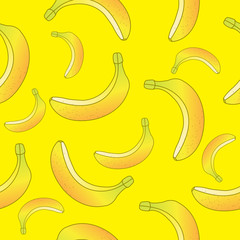 Banana seamless pattern