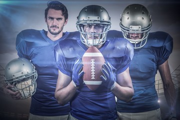 Composite image of american football team
