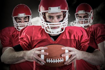 Composite image of american football team