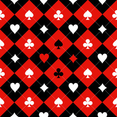 Card Suit Chess Board Red Black White Background Illustration - 97787833