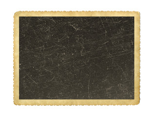 Fototapeta premium Blank vintage photo paper isolated