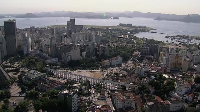 Aerial view of Downtown buildings,Rio de Janeiro,Brazil