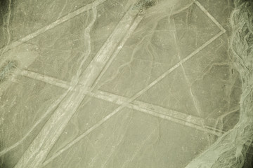  Nazca lines on desert in Peru, South America