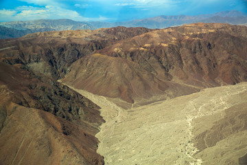Andes in the Nazca desert