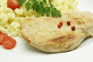 escalope de poulet et coquillettes 10122015
