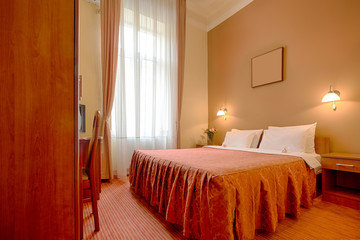 Hotel bedroom interior
