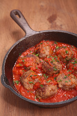 meatball and tomato sauce