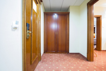 Entrance hall in a hotel room