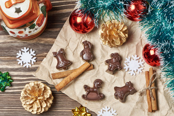 Christmas ornament and cookies