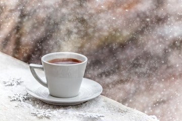 Mug of hot tea