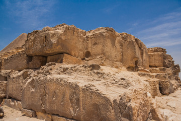 Fototapeta na wymiar Ancient ruins of Giza.