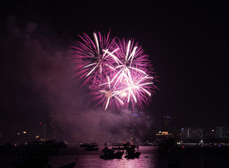 Fototapeta premium Pattaya International Fireworks Festival