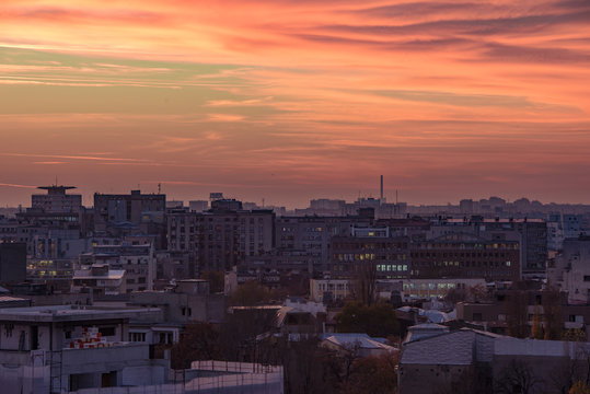 Bucharest cityscape © agcreativelab