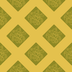 Seamless pattern with Celtic art and ethnic ornaments for your design
