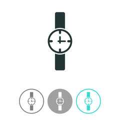 Wristwatch vector icon.