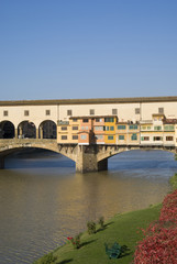 Naklejka premium Ponte Vecchio, Florence, UNESCO World Heritage Site